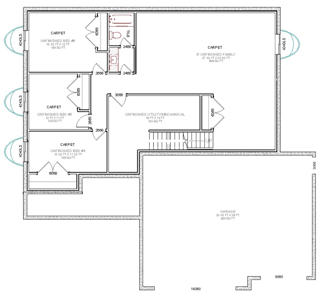 Oleander basement plan