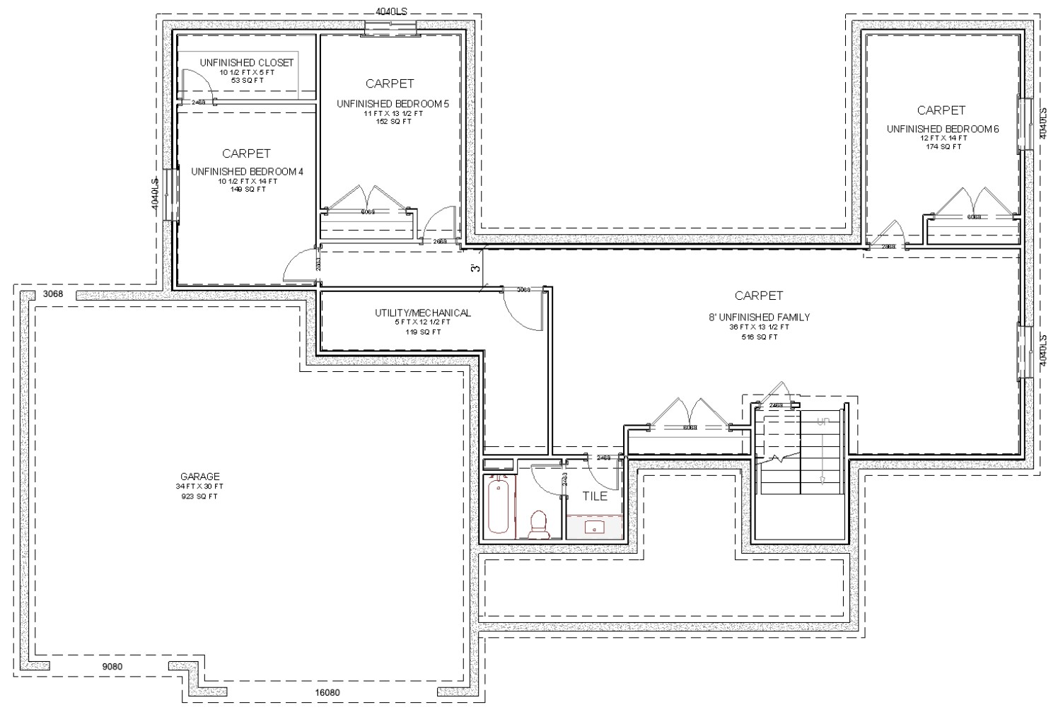 Willow basement plan