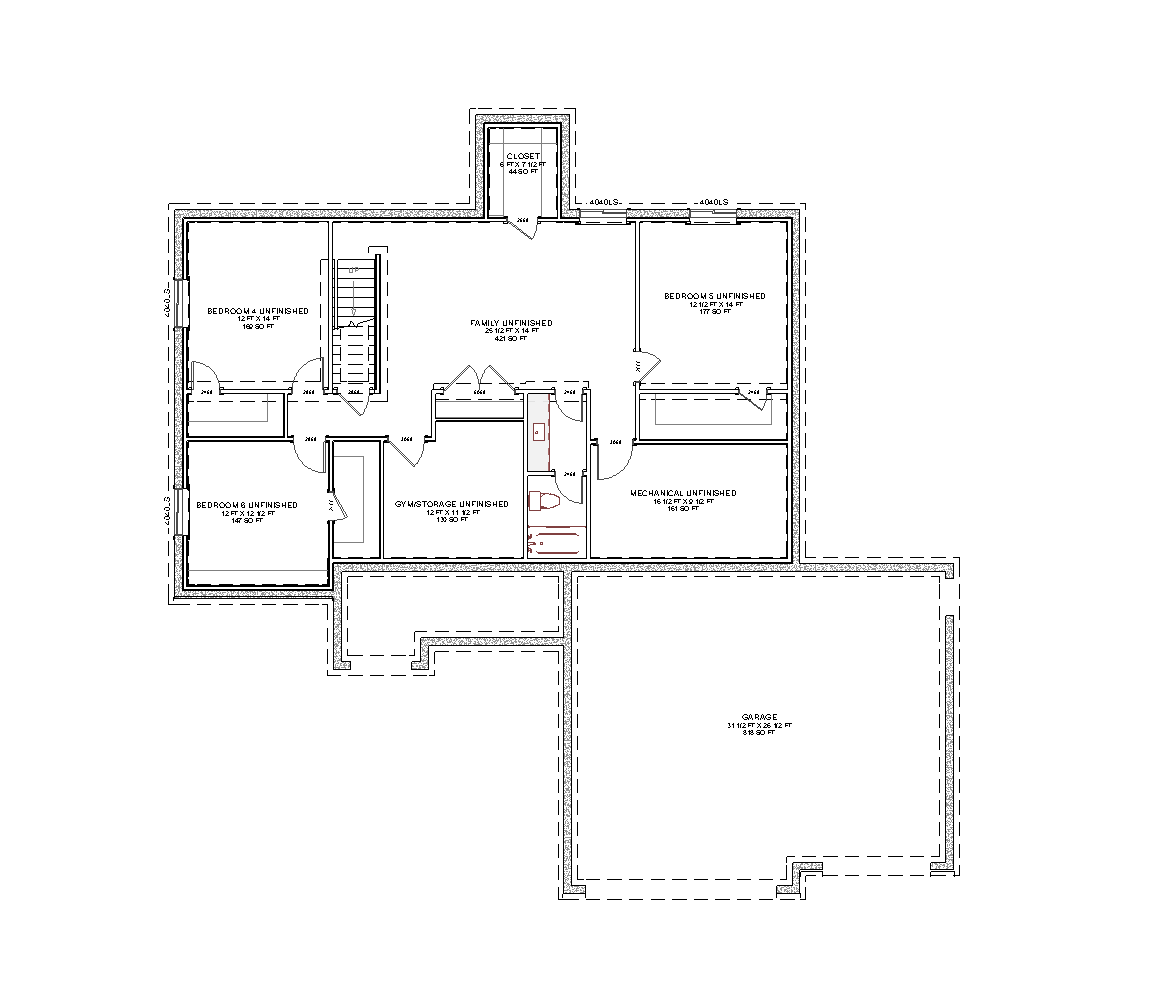 Cottage basement plan
