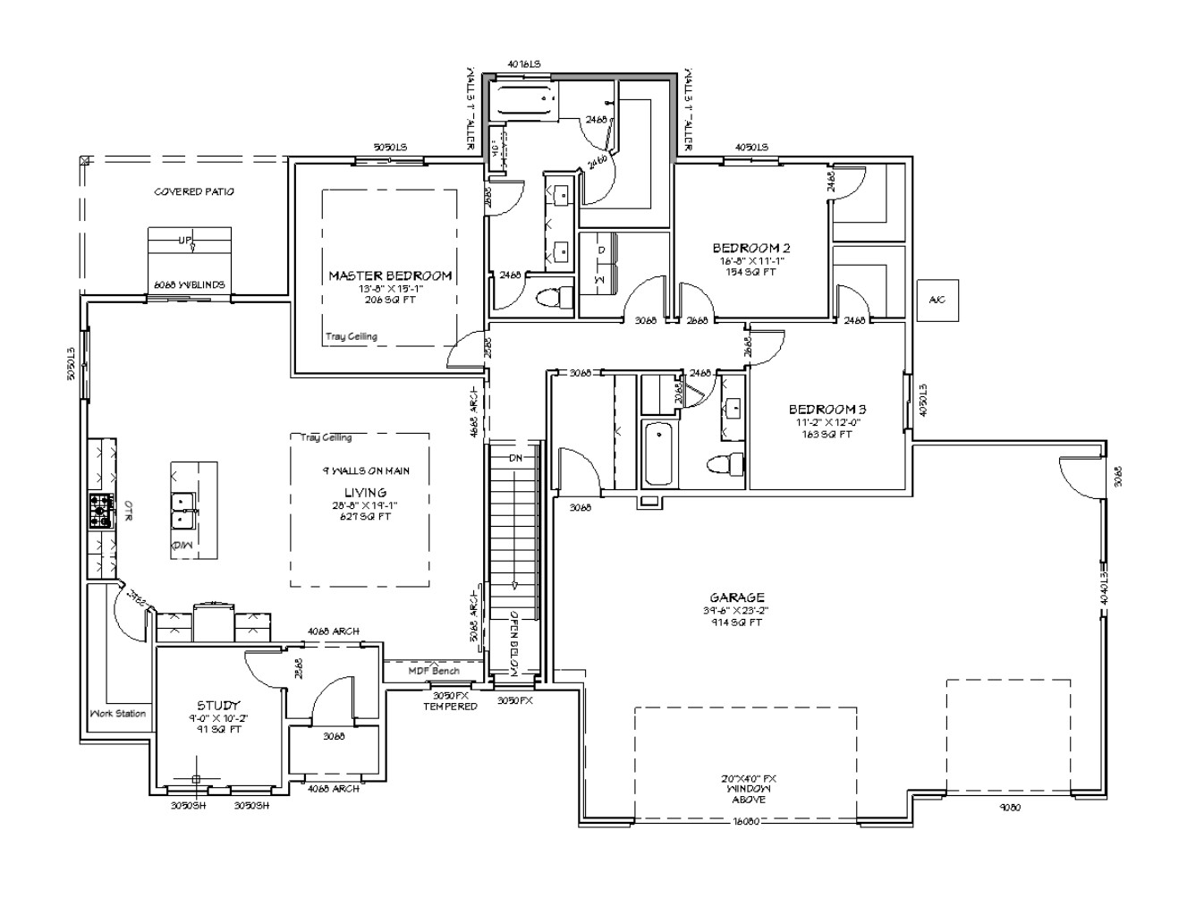 Cottonwood main floor plan