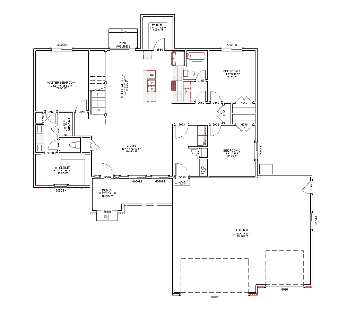 Cottage main floor plan